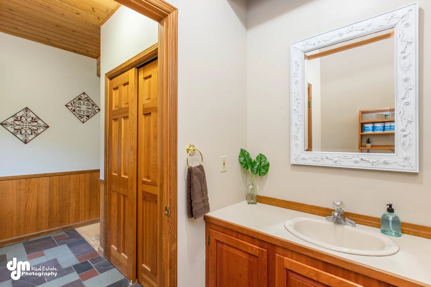 Cabin Vacation Rental Design — staged by Acorn Home Staging