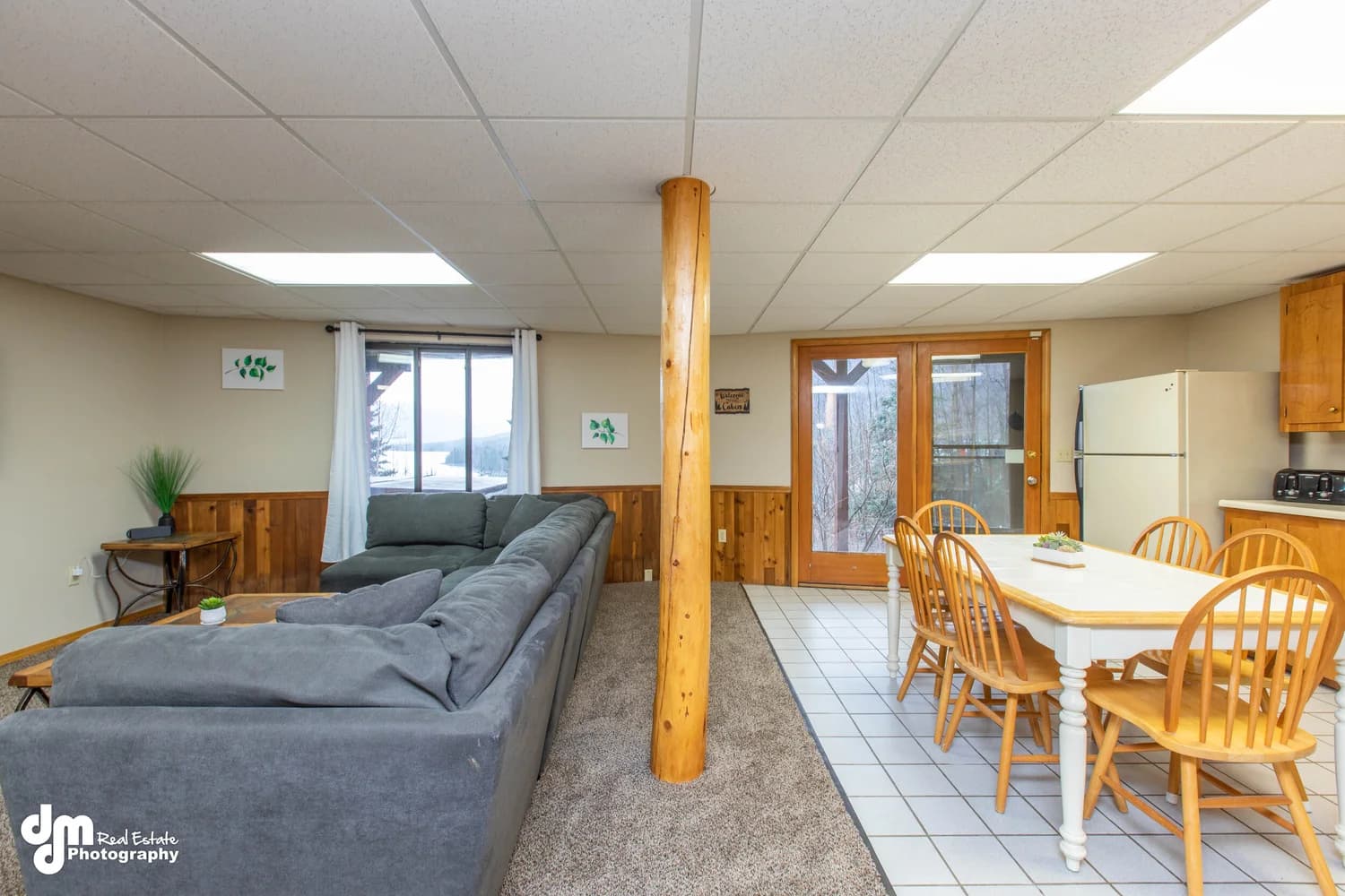 Cabin Vacation Rental Design — staged by Acorn Home Staging