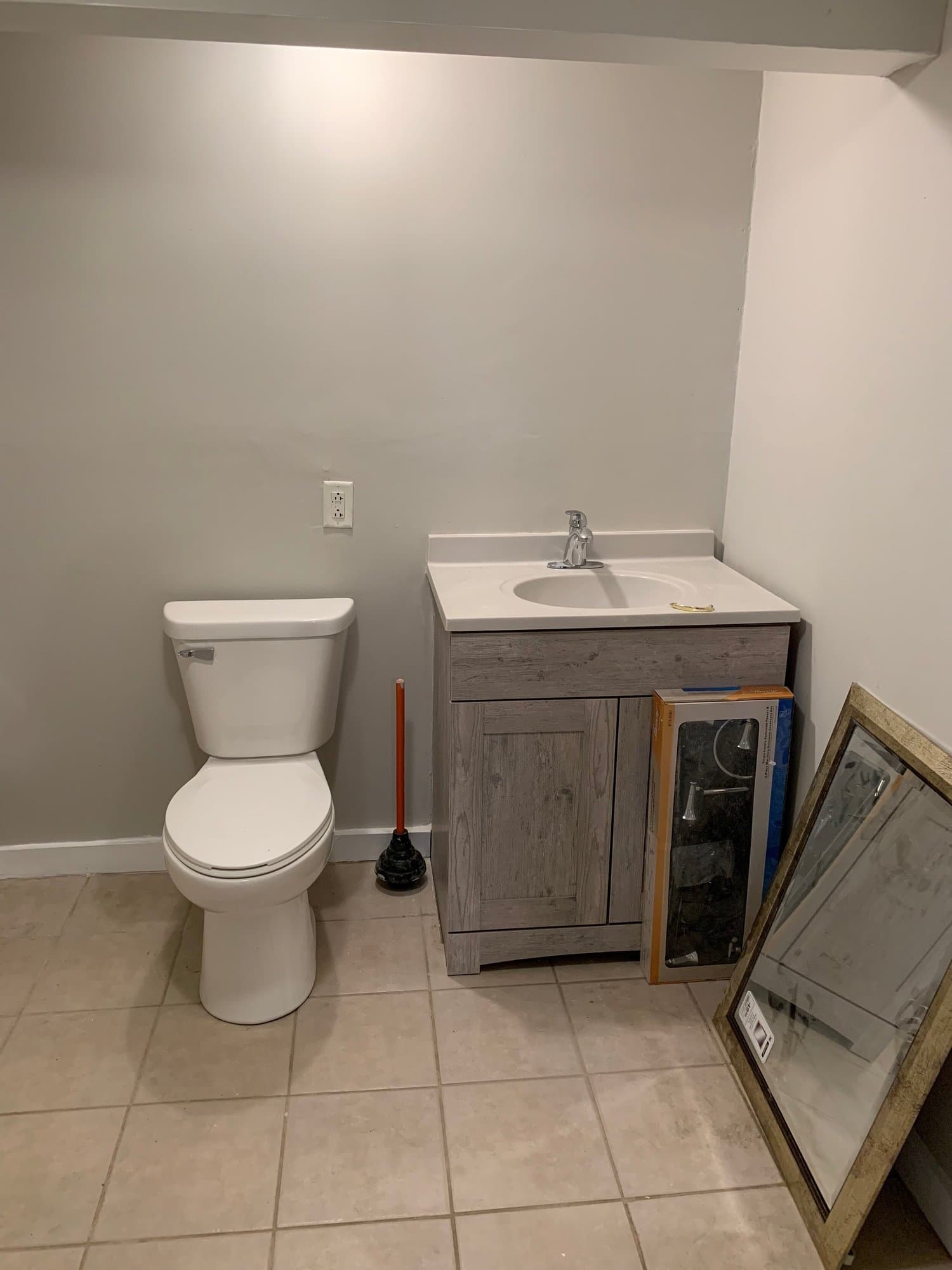 Bathroom before staging — Cable Avenue