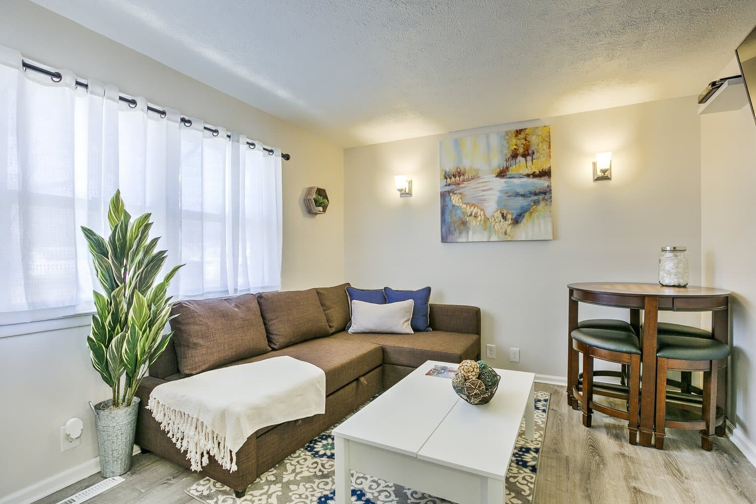 Staged bedroom by Acorn Home Staging